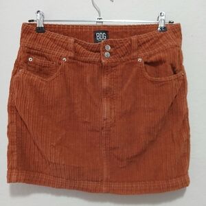 Urban Outfitters BDG Corduroy Mini Skirt - Rust